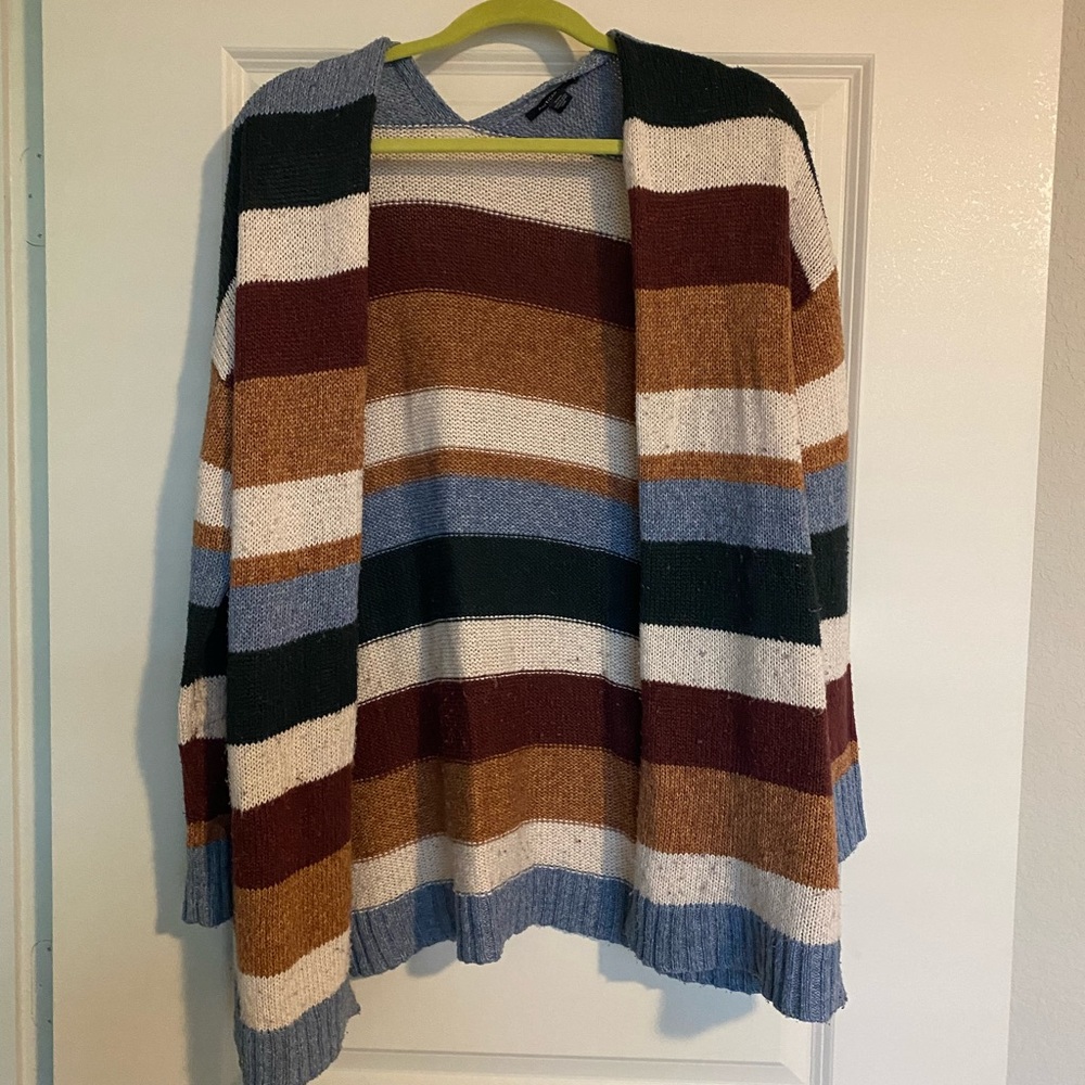 American Eagle Multicolored Striped Cardigan - image 1